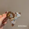 Pinza para el pelo con lazo de tela vaquera estilo Ins coreano para mujer, Pinza de tiburón pequeña a la moda, Accesorio para el pelo