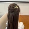 Lírio do vale franja strass rabo de peixe grampo de uma palavra bola redonda coque liga haste de cabelo novo estilo chinês garfo de cabelo feminino