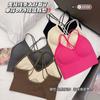 Camisola Deportiva Cruzada 2024 para Mujer con Almohadillas de Sujetador Integradas, Anti-Exposición, Se Puede Usar como Ropa Exterior, Top de Tubo, Sin Espalda