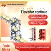Máquina de Elevação com Corrente de Placa Vertical de Grande Elevação Recíproca Circulante de Aço Inoxidável Tipo Z de Elevação Contínua