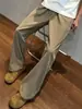 Pantalones casuales de textura rayada estilo americano, marca de tendencia otoño 2026, cálidos, con caída, corte relajado, pierna ancha, versátiles, joggers