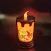 Luz de Vela Digital de Halloween Vela Artificial Atacado Cenário de Evento Adereços Luz Decorativa Enfeites de Mesa Luz Noturna