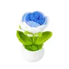 Suministro Transfronterizo de Amazon de Ramilletes de Flores Eternas, Flores Secas, Flores de Hilo, Flores Artificiales Tejidas, Mini Adornos para Coche al por Mayor