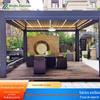 Pavilhão ao ar livre liga de alumínio pátio Sunshade Pavilhão Villa Garden Novo pavilhão de lazer chinês Jardim da floresta Paisagem canto Corredor Quadro
