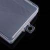 Caja rectangular pequeña de gancho 12.5 caja de almacenamiento de plástico transparente pp papelería cartón accesorios componentes electrónicos