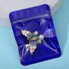 Bolsa con cierre hermético láser a color Bolsa de almacenamiento para aretes de joyería bolsa mágica de color translúcido bolsa de hueso Yin y Yang bolsa arcoíris