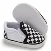 Zapatos Caminadores para Bebé de 0-1 Año de Cuadros Clásicos, Zapatos Casuales Cómodos y Antideslizantes, Zapatos para Bebé Estilo Primavera y Otoño