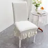 Funda de silla universal para cuatro estaciones para uso en el hogar, respaldo antideslizante todo en uno, funda de silla de comedor integrada, elástica y engrosada