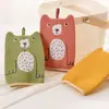 Toalla de baño de oso polar de dibujos animados, cepillo para la espalda para limpiar y descontaminar, manopla de baño exfoliante de doble cara
