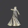 Latão Modelo de Dançarina Chinesa Pequenos Enfeites Decorações Artesanato para Mesa de Escritório Decoração de Casa Venda por Atacado