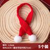 Decoración para Pastel de Navidad 2026 Mini Gorro de Pompón Hilo Rojo y Blanco Bufanda Pequeña Adorno Superior de Vela de Fresa