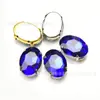 Fábrica de atacado oval cristal vidro costurado à mão broca pontiaguda fundo quatro garra broca roupas sapatos bolsa grampo de cabelo acessórios para cabelo aplique material de broca