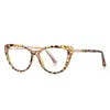 Gafas Anti-luz Azul TR90 2243 Rojo Explosiones Montura Ojo de Gato Esenciales para Mujer Aspecto Sencillo Gafas Planas Delgadas en stock