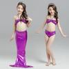 Traje de baño de sirena para niñas Verano 2026 Conjunto de natación colorido para niños Oferta Especial Traje de baño de dos piezas con cola de pez