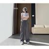 Pantalones de paracaídas de cintura tridimensional color albaricoque para mujer, primavera y verano, de cintura alta, casuales, de secado rápido, pantalones de paracaídas, pantalones deportivos de montaña para exteriores