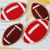 Fábrica de Bordado de Dongguan Toalla de Rugby Bordado Bordado Pegatinas Parche Pegatinas de Tela Pegamento Trasero Accesorios de Ropa Pegatinas Bordadas
