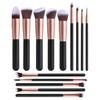 2024 Amazon New Explosions 14/16/18 Rose Gold Beauty Egg Wash Pad Conjunto de combinação de pincéis cosméticos