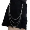 Joias transfronteiriças europeias e americanas punk vintage corrente de cintura de metal caveira corrente multicamadas corrente de calça masculina e feminina Acessórios Atacado