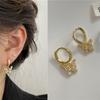 2025 Novos Ear Cuffs de Diamante Micro-Pavimentados Brincos Pendentes Exquisitos Doces Brincos de Círculo Brincos Pequenos de Luxo Leve para Mulheres