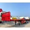 Exportación de Fábrica 13m Plataforma Semi-remolque Contenedor Plataforma Semi-remolque Camión Plataforma 20 pies 40 pies