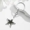 Chaveiro de Estrela com Strass Novo Produto Acessórios para Bolsa Feminina Chaveiro Criativo Pingente de Metal Pequeno Presente Atacado