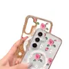 Comercio Exterior Estilo Ins Conejo Rosa Rosa Funda Magnética Transparente para Teléfono Samsung S25Ultra S22Plus Cubierta Protectora
