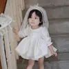 Verão 2026 Novo Estilo Vestido Princesa para Menina de Um Ano Vestido de Aniversário Daminha Sessão de Fotos Vestido de Cem Dias