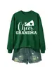 Sudadera deportiva casual cómoda versátil para mujer cheer grandma Amazon eBay tienda independiente capa base