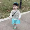 Camiseta de Verano para Niños Conjunto Infantil 2026 Nuevo Casual Holgado con Lunares Camisa Protectora Solar Top de Estilo Relajado para Bebé