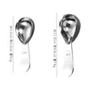 Cuchara Medidora en Forma de Corazón Acero Inoxidable Cuchara Medidora para Granos de Café Personalizable con Logo Transfronterizo Horneado 15ml 30ml Cuchara Medidora Cuchara para Leche en Polvo