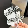 Brillante Clip de Pinza Bb Resistente con Pedrería Moda Lazo de Puntos Clip para Flequillo Peineta Lateral Exquisita de Gama Alta Clip para el Cabello