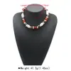 Diseño Minimalista Retro Transfronterizo Versátil Moda Irregular Geométrico Degradado Resina Multicolores Collar Pulsera de Perlas