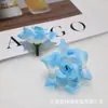 Cabeça de rosa simulação atacado tecido de seda arco de casamento faça você mesmo flor decorativa parede de rosas encaracoladas conjunto de fotografia