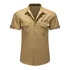 Directo del fabricanteEn stock en la tiendaCamisas para hombre de comercio exterior transfronterizo para verano, casual de negocios, modernas y versátiles