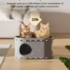 Ninho de Gato, Ninho de Gato Universal para Todas as Estações, Ninho de Gato Dobrável de Espaço Amplo, Ninho de Gato Resistente ao Desgaste e a Arranhões, Cama de Gato de Camada Dupla