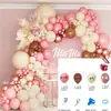 Conjunto de Balões Macaron para Decoração de Cenário, Arco de Balões para Casamentos e Festas de Aniversário, Pacote de Corrente de Balões para Lojas