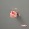 Soporte de Clip para Mopa Estante de Almacenamiento para Escobas, Soporte de Mopa con Clip para Baño del Hogar, Soporte de Escoba Transparente sin Rastro, Sin Taladro