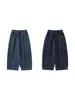 Calça jeans infantil Wuli Bu, nova coleção de outono, calça cenoura retro de corte solto, calça casual macia e confortável para crianças, estilo versátil