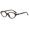 Gafas Nerd Ovaladas Negras Estilo Ojo de Gato con Perlas y Filtro de Luz Azul Sin Graduación para Mujer Gafas Nerd de Moda