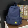 Mochila con Letra Bordada Estilo Ins Versión Coreana Mochila Escolar Estudiante Versátil Casual Simple Diseño de Nicho Mochila