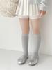Calcetines para niños primavera y verano delgados niña plateados por encima de la rodilla calcetines de malla de verano antimosquitos calcetines de princesa para niñas estilo occidental