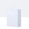 Bolsa de Papel Kraft para Bebida para Llevar de Verano de Aspecto Elegante con Asa Doble, Patrón Personalizado Plegable