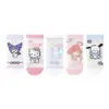 [Novo Produto] Meias Finas de Verão para Crianças Estilo Coreano Desenho Animado Anime Respirável Fofas de Malha Meninas Ultra Finas Estudantes