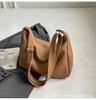 Bolsa Tote Litchi Fashion Feminina 2024 Nova Grande Capacidade Face Macia Bolsa Transversal Simples Elegante Bolsa para o Dia a Dia