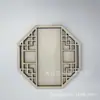 Estilo étnico Brocado Song Bordado Dai Accesorios para imán de refrigerador, Montaje para marco de fotos, Decoración hecha a mano DIY de bordado, Marco de madera cultural y creativo