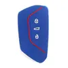 Adecuado para cubierta de llave de coche Volkswagen Golf 8, funda de silicona tejida de doble línea, cubierta protectora para control remoto