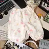 Calça de Verão Nova Fina Fluida Anti-mosquito Infantil Casual Versátil Solta de Perna Larga Estilo Western Infantil