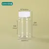 100 150 200 300ml Botellas de Plástico Transparentes de Boca Ancha Tipo Bambú Botellas para Medicamentos de Mascotas Botellas para Productos de Cuidado de la Salud Botellas para Cápsulas