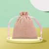 Bolsa de Veludo com Cordão Corset Bolsa de Armazenamento Aveludada para Joias de Alto Padrão Argolas Duplas para Orelhas Bolsa para Embalagem de Presente