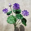 Flores de Loto Simuladas, Hojas de Loto Falsas para Estanques, Nenúfares para Paisajismo, Decoración para Acuarios, Accesorios para Espectáculos de Danza, Flores Artificiales de Alta Gama
